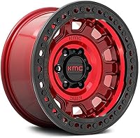 KMC KM236 17x9 -38 Red Black