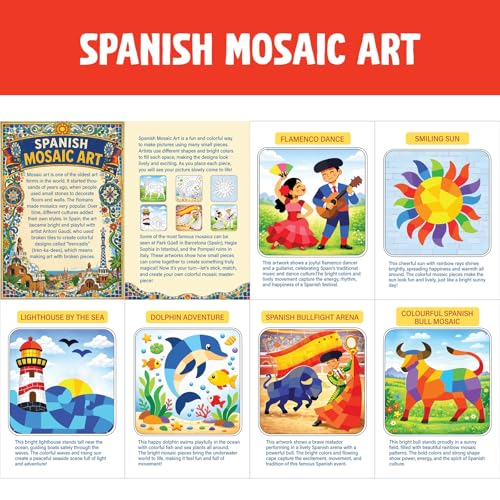 Image of SparkLPlay Sticker by Number | Mosaic Art Kit for Kids, 6 DIY Activities