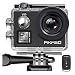 [Upgraded] AKASO V50 Native 4K/30fps 20MP WiFi Action Camera with EIS, 30m Waterproof Camera with Remote Control, 170 Degree Wide Angle, 2 Rechargeable Batteries and Mounting Accessories Kit
