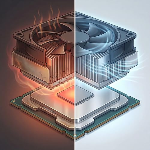 Image of Thermal Paste for Computer CPU GPU Laptop 12.8W /mk Made in USA 4 Gram High Thermal Conductivity - Non Corrosive /Non-Conductive All Processor