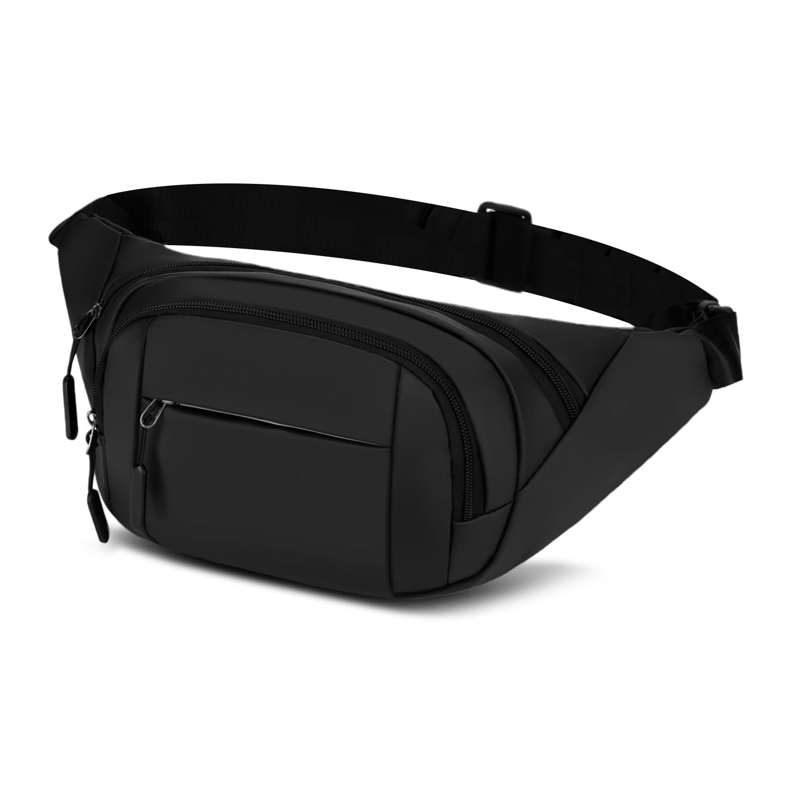 Flintronic Bumbags Waist Fanny Packs, Waist Bag for Men Women, Waterproof Bum Bag, 4-Zipper Pockets Bumbag, Running Belt Bag for Dog Walking, Running, Hiking