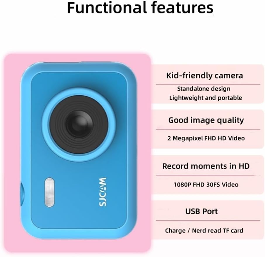 Mini Camera for Kids, Kids Camera for Girls Boys, 2 Megapixel Lens 1080P Full HD 30FS Video 2.0-Inch Display Standalone Design, Cool Stuff for Birthday,Yellow