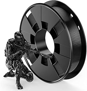 WEEFUN Silk PLA 3D Printer Filament, 1.75mm Silk Filament 3D Printing Materials, Dimensional Accuracy +/- 0.02mm, Silk Black PLA Filament 250g for 3D Printer, 1 Spool