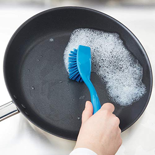 Digital-Shoppy-Dish-Washing-Polypropylene-Plastic-Brush-25-cm-10-inch-Assorted-Colours-5-Pieces