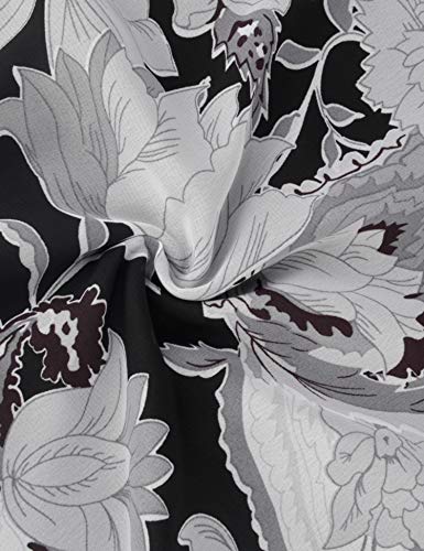 Lotusmile Flattering Blouses For Women Floral Printed Bohemian Chiffon Blouse Caftan Poncho Tunic Cover Up Holiday Casual Shirt Work Plus Size Poncho Summer Dressy Tops For Party Evening #TOP5