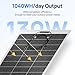 ECO-WORTHY 2pcs 130 Watt (260W) 12BB Flexible Solar Panels,23.5% High-Efficiency Waterproof Monocrystalline Lightweight Solar Panel for RV,Boats,Curved Surfaces,Roofs,Cabin
