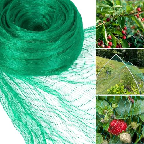 JZGEL Bird Netting for Garden Protect Vegetable Plants and Fruit Trees, Garden Netting Mesh for Anti Birds, Deer, Squirrels (13x20ft)