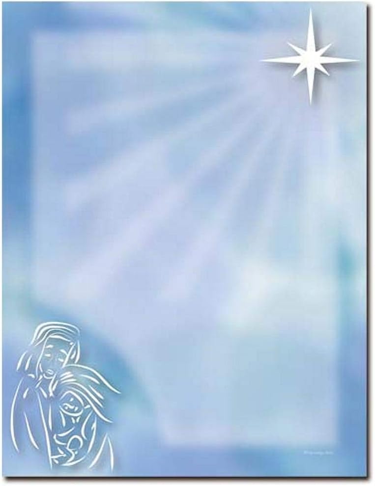 Baby Jesus Letterhead Laser & Inkjet Printer Paper (100 Pack)