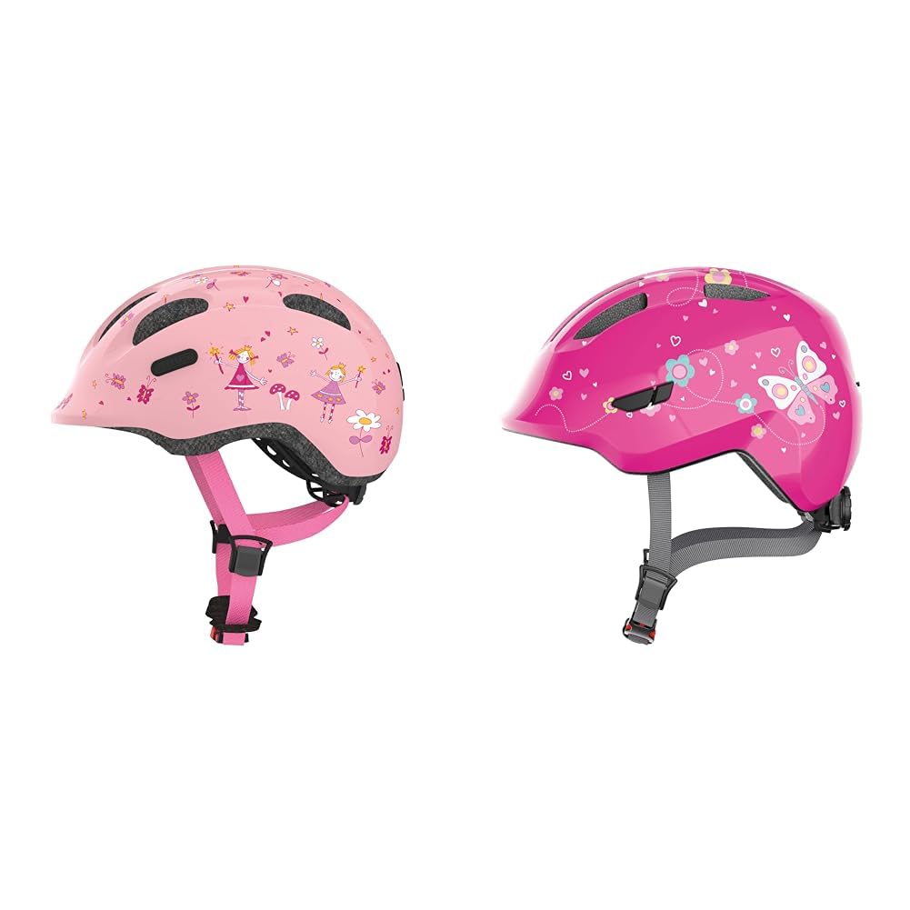 ABUS Kinderhelm Smiley 2.0 - Robuster Fahrradhelm für Mädchen und Jungs & Kinderhelm Smiley 3.0