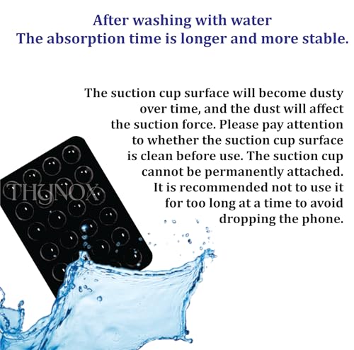 Image of THYNOX Phone Holder Suction Phone Case (Pack of 3) Anti-Slip Silicone Back Cover, Multipurpose Hands-Free Sticky Pads for Phone Adhesive Mount for Selfies Videos Mirror (Lt. Blue, Lt. Pink, White)