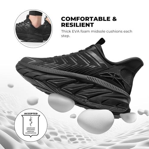Image of ALLSWIFIT Women's Slip On Walking Shoes Running Comfortable Tennis Breathable Non Slip Athletic Gym Workout Cross Training Fashion Sneakers