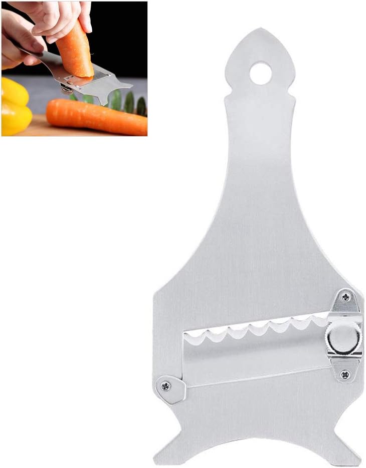 BovoYa Professional truffle slicer, truffle cutter stainless steel cheese cutter vegetable fruit butter razor with 430 steel handle for truffle vegetable garlic mushrooms