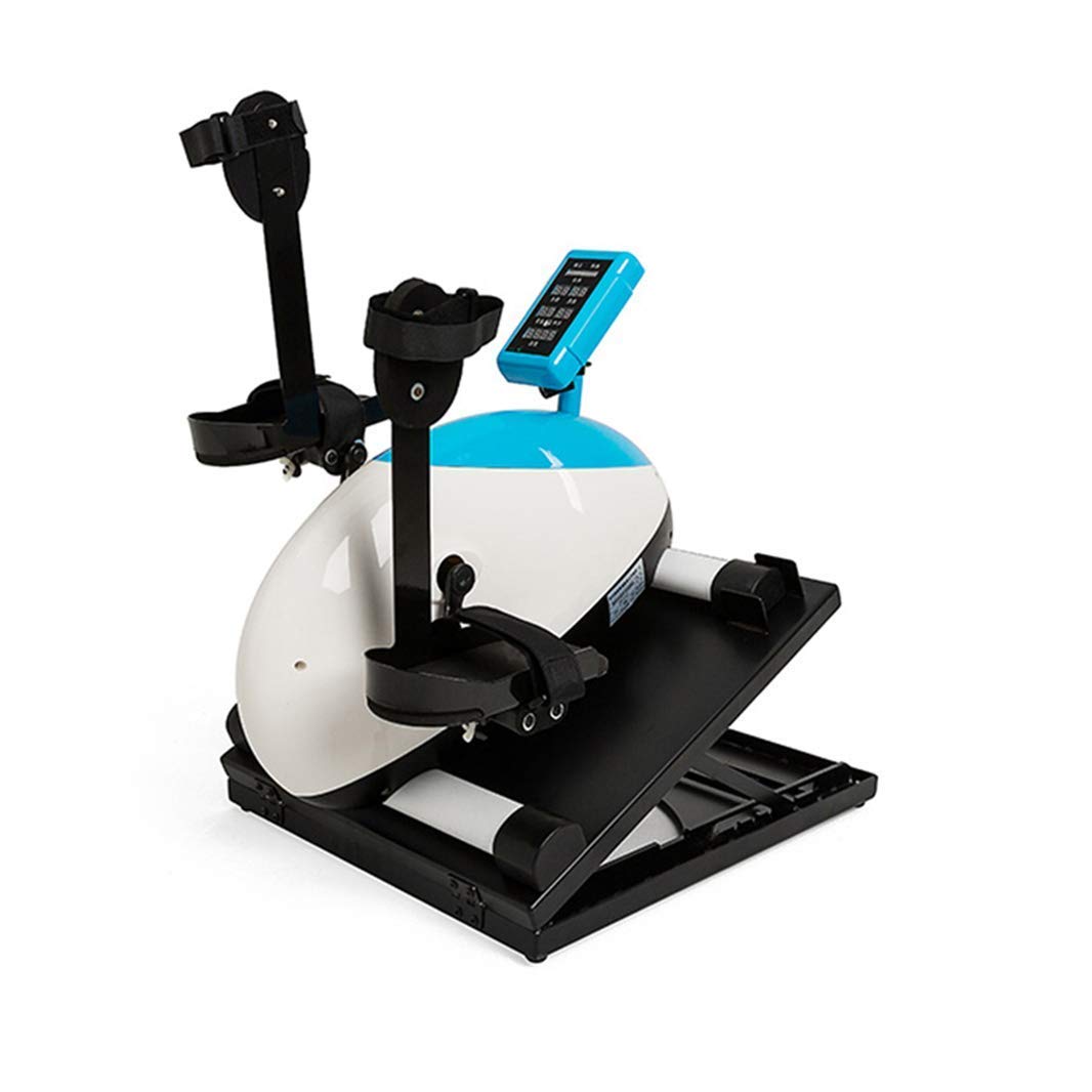 YNIYUJKL Electric Rehabilitation Machine, Portable Fitness Mini Exercise Bike, Seniors Motorized Leg And Arm Pedal Exerciser, Under Desk Bike Pedal Exerciser,E