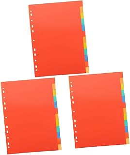 Ciieeo 9 Conjuntos De Divisor De Índice A4 Bloco De Notas Divisores De Arquivo Divisores De Índice De Notebook Fichário Profissional Fichários A5 Pastas De Escritório Marcadores