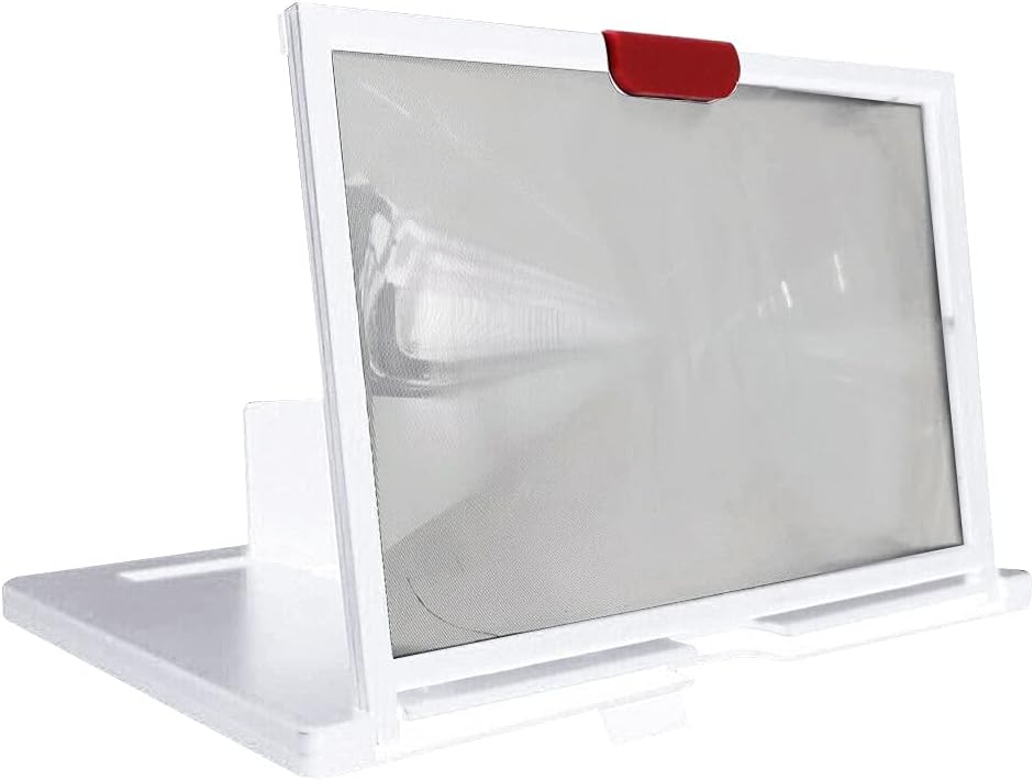 Adjustable 3D Smartphone Screen Amplifier 12 Folding 3D Amplifier Phone Holder Stand with Strong Pressure Resistance(OneColor)