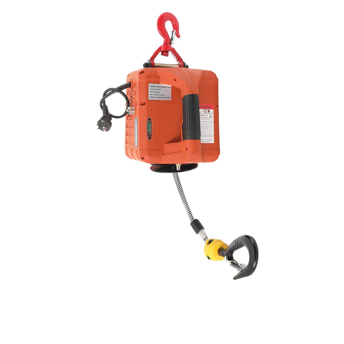 3 in 1 Elektrische Seilwinde, 500KG Kapazität, 1500W elektrische Hebewinde tragbare Kraftwinde, 7.6m Hubhöhe, Seilzug Hebezug Winden Hebezeuge mit Fernbedienung für Garage Lager Fabrik