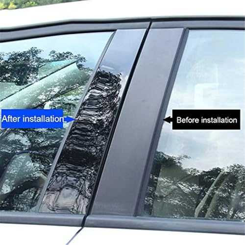 Moldura de ventana negro brillante para BMW Serie 1 E81 E82 E87 E88 Hatchback 6