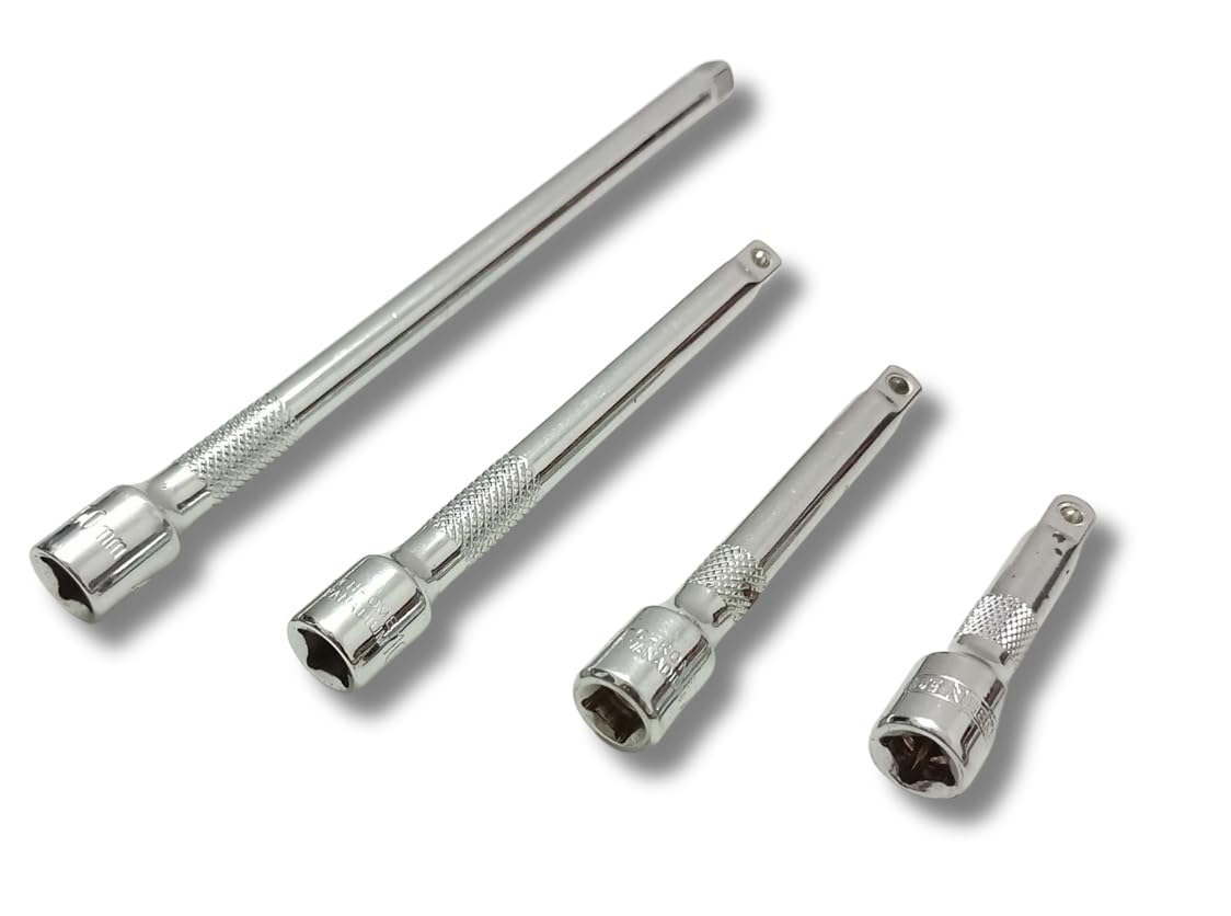 4 MECH 1/4" Drive 4 Extension Set (50, 75, 100, 150 mm) with CRV Steel Hardened and Tempered (B0C68Y3FKJ) Amazon Price History, Amazon Price Tracker