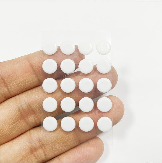 Image of Sage Universal PTFE Mouse Pads for All Mice, Ultra Smooth and Durable, 3M Adhesive, Round White Dots (40 Pack)