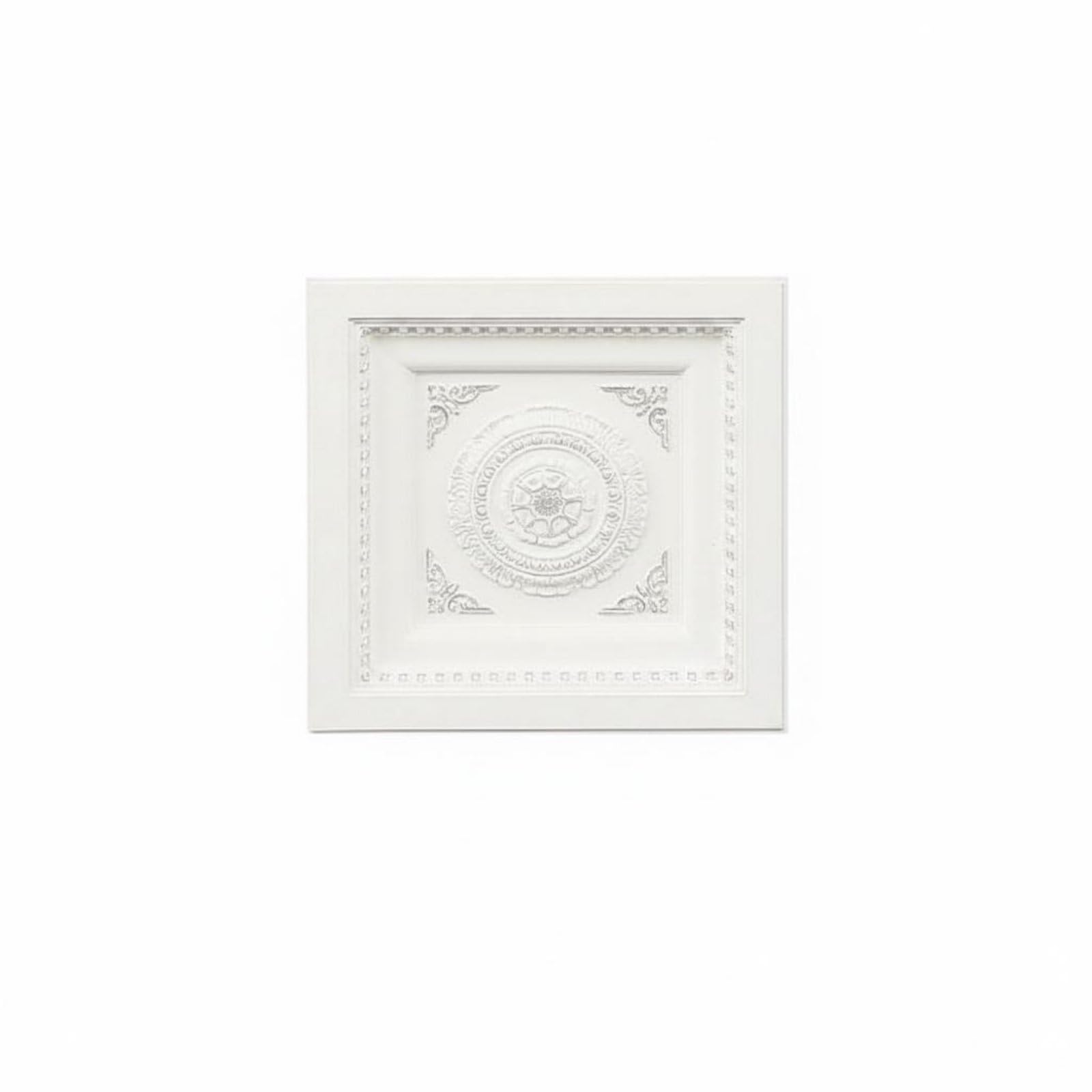 Baoblaze Pannello Decorativo Soffitto Pannello Polistirolo Decorazione Soffitto Carvings 3D Verniciabile Leggero Facile da Installare Adatto per Camera da Letto Soggiorno Zona Relax, G001