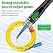 Moocci 2 Pcs Visual Fault Locator Fiber Optic Cable Tester Meter - Fiber Optic Tools Tester Detector Kit with 2 Pcs FC Male to LC Female Adapter for LC/FC/SC/ST, Network Cable Test
