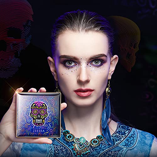 Zeesea The British Museum Egypt Collection Eyeshadow Shimmer Matte Glitter 16 Colors Eyeshadow Palette (#09 Crystal Skull) #TOP5