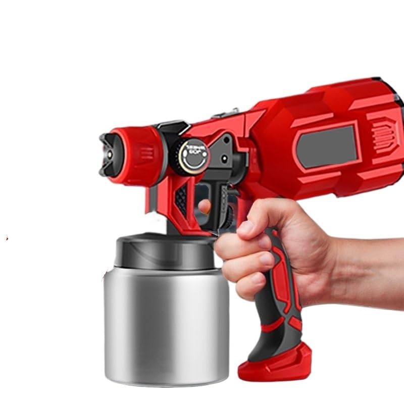 Pistolet natryskowy, Bezprzewodowy elektryczny pistolet natryskowy do malowania w domu, pistolet natryskowy o dużej atomizacji do malowania ścian, mebli i farb lateksowych