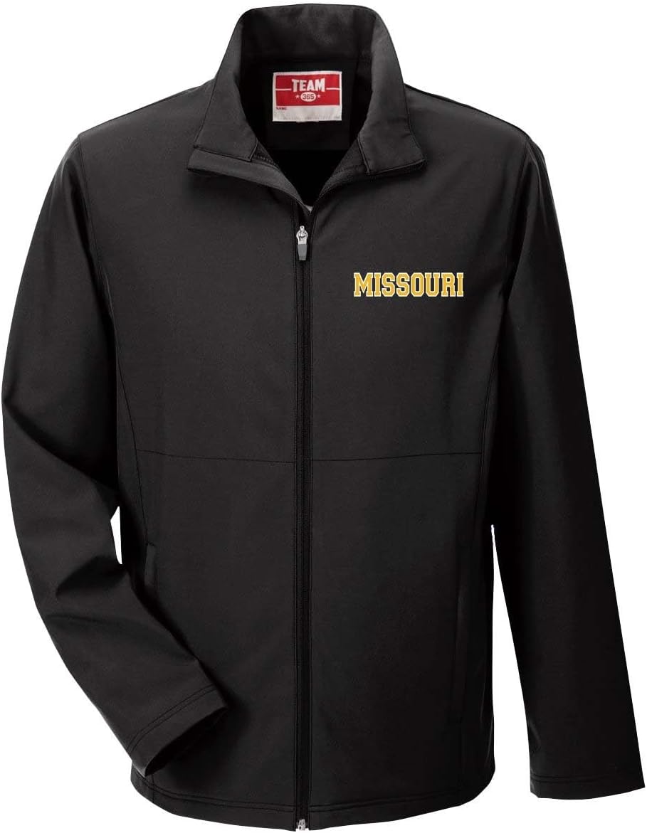 Heritage Pride Football Team Color State Name Embroidered Soft Shell Full Zip Jacket