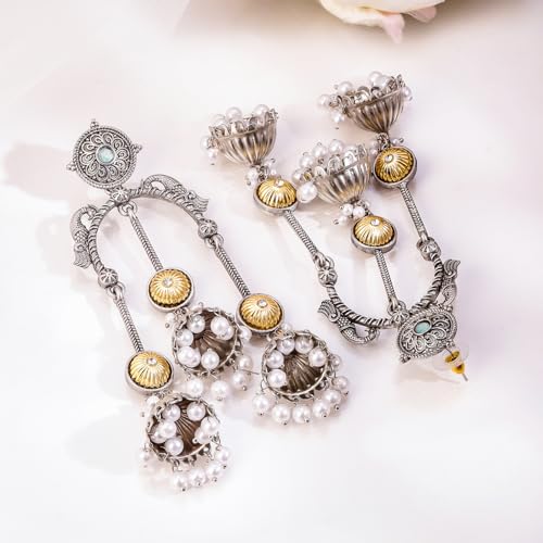 Image of Rubans Demifine Stainless Steel Hoop Earrings Daily Gift for Women & Girls