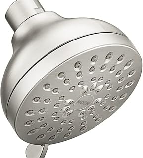 23027 Adler 2.5 GPM Four Function 3.5" Diameter Spray Head Wall Mount - Spot Resist Brushed Nickel
