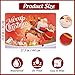 BESTonZON 6PCS Cute Christmas Placemats Waterproof Xmas Christmas Placemats Set, Red Holiday Table Mats for Dining Table Decoration(17.3” X 11.8”)