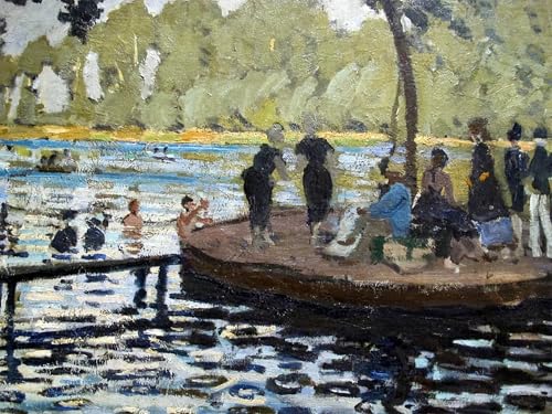 Affiche Toile la Queue de Claude Monet 60x90cm reproduction artistique d'art premium pour salon