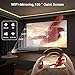 SCREENMAX C7 Mini Beamer WiFi Bluetooth, 1080P Unterstützt Video Beamer Elektronischer Fokus Trapezkorrektur, Handy Projektor Heimkino Kompatibel mit iPhone/Android/Laptop/TV Stick