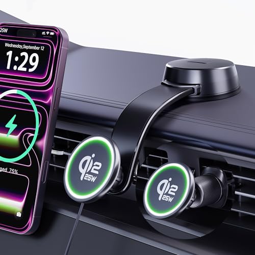 Upgrade for Qi2.2-Certified 25W for MagSafe Wireless Car Charger Mount - image 1