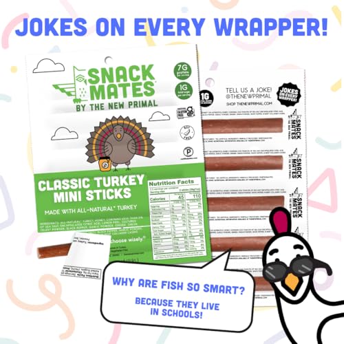 New Primal Snack Mates Classic Turkey Mini Meat Sticks, 40 Count - image 5