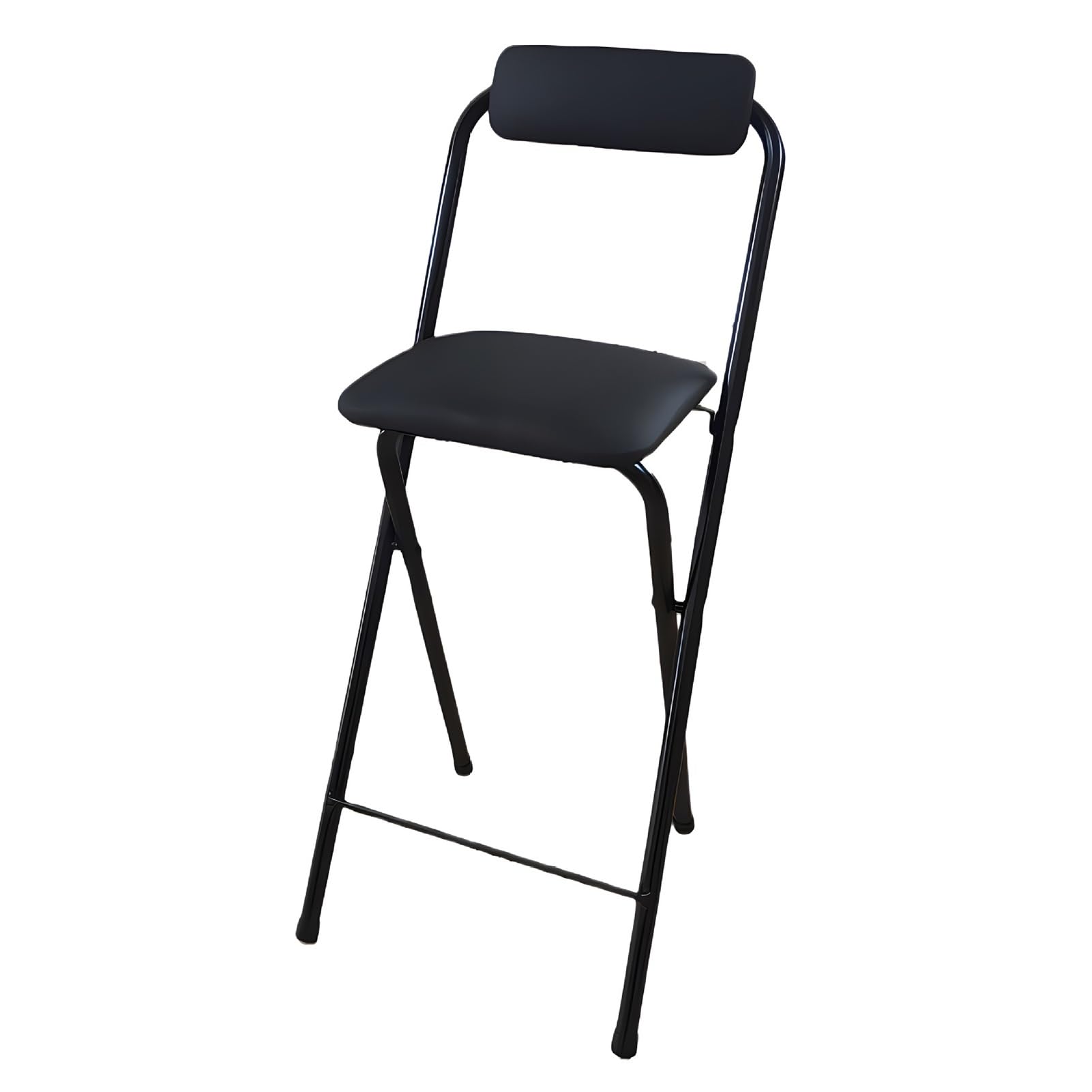 Tabouret de bar pliable pour cuisine et terrasse : le siège nomade noir