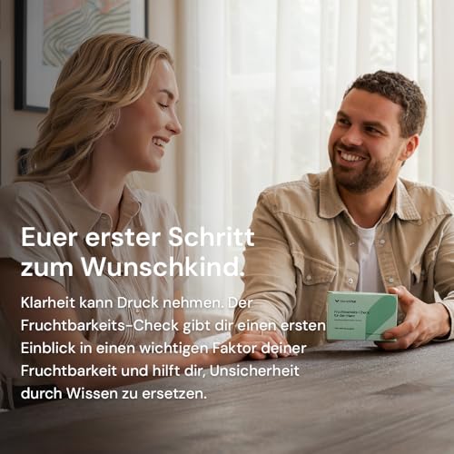 HomeVital Fruchtbarkeitstest für Männer für Zuhause - Spermatest bei Kinderwunsch - Spermientest zur Überprüfung der Spermienqualität & Zeugungsfähigkeit - Fruchtbarkeit Test