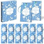 DERDUFT Scented Sachet, Fresh Linen Sachets, 14 Packs Fragrance Packets Perfume Sachets for Wardrobe, Drawer, Car, Closet