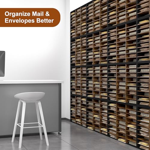 Alpeir Classroom Mailbox 27 Slots with Removable Shelves, Black/Rustic by Alpeir - Used condition - Image 8