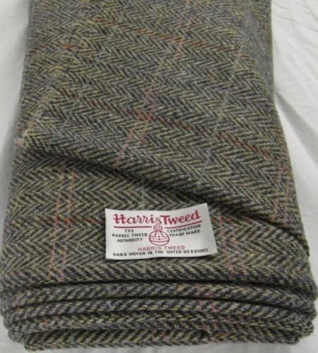 Authentic Harris Tweed Fabric 100% Pure Wool with labels 75cm x 50cm - ref. 021528 - see the whole range Of Harris Tweed at the fatfrog.uk.online Amazon shop
