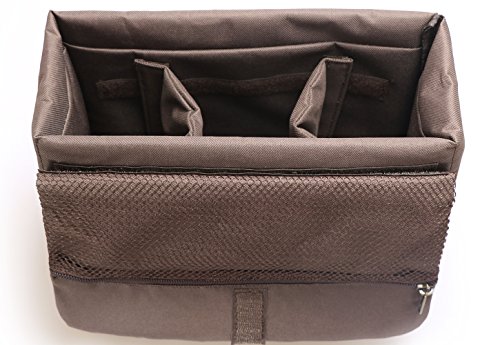 Berchirly Men Women 14.7 Inches Designer Messenger Bag +Camera Kit, Military Canvas DSLR Gadget Bag