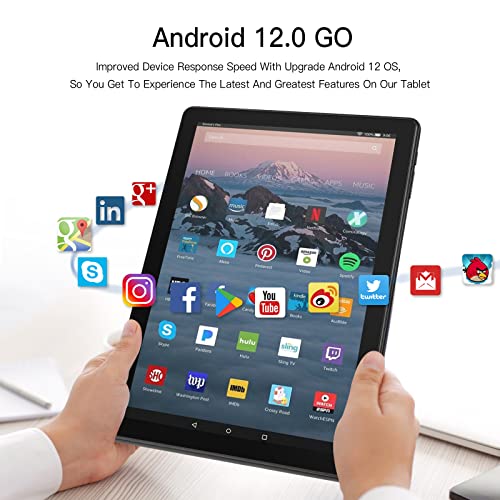 Lville Tablet 10.1 Inch Quad-Core 32Gb Android 12 Tablets Ips Hd Display 5000Mah Tablets (Black) #TOP2