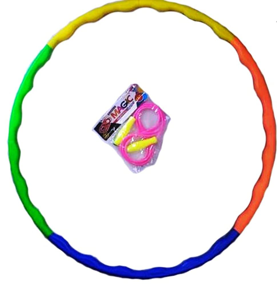 Anika Fitness Combo of Hula Hoop Exercise Ring Collapsible,Skipping Rope for Weight Loss Gym & Fitness Kit (B09C6GX897) Amazon Price History, Amazon Price Tracker