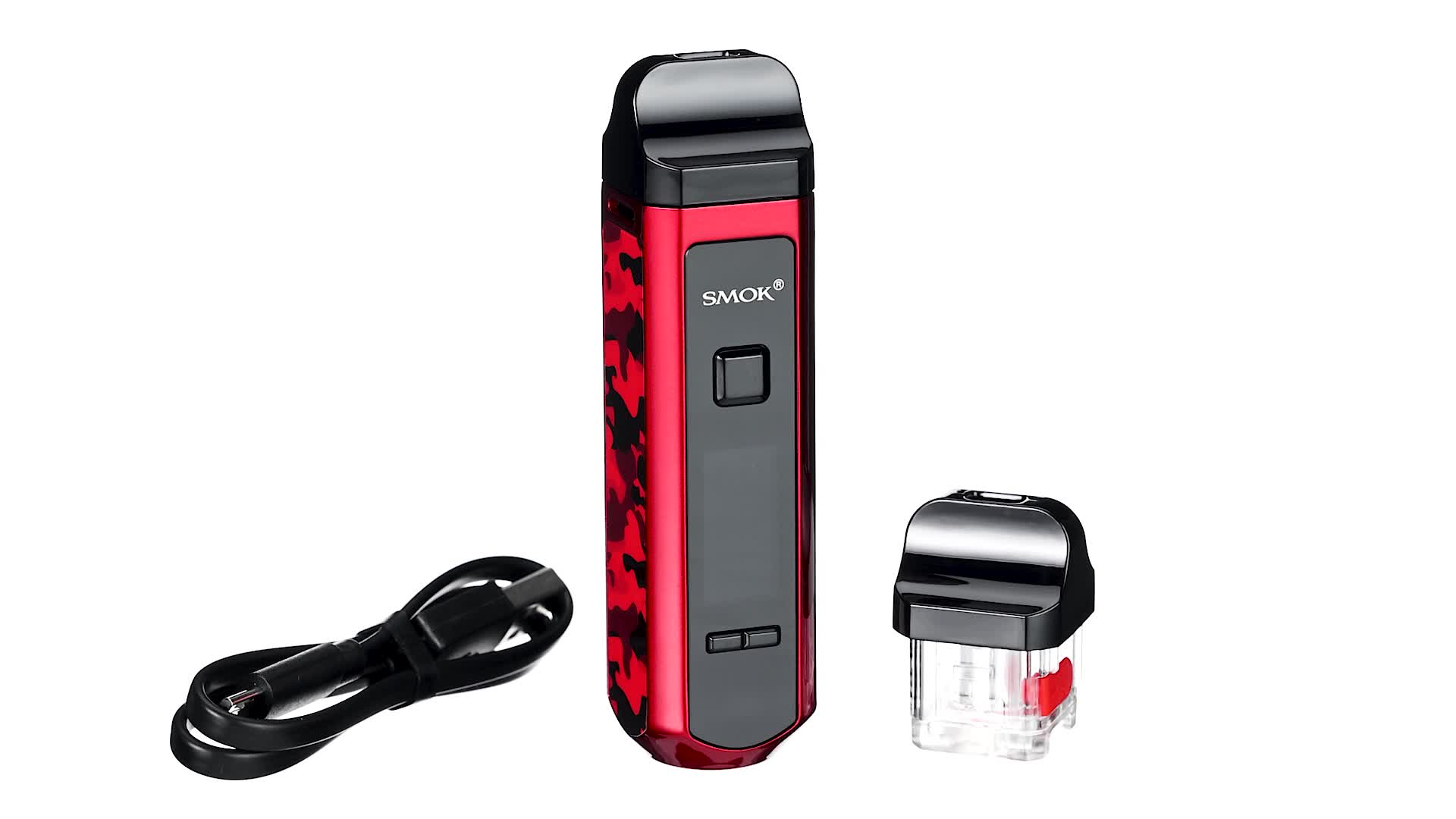 Smok Rpm 40 Kit, E-Cigarette, 1500 mah, 4.3/4.5 ml, Cigarette Électronique,  Couleur Red Camouflage, Sans Nicotine : Amazon.fr: High-Tech