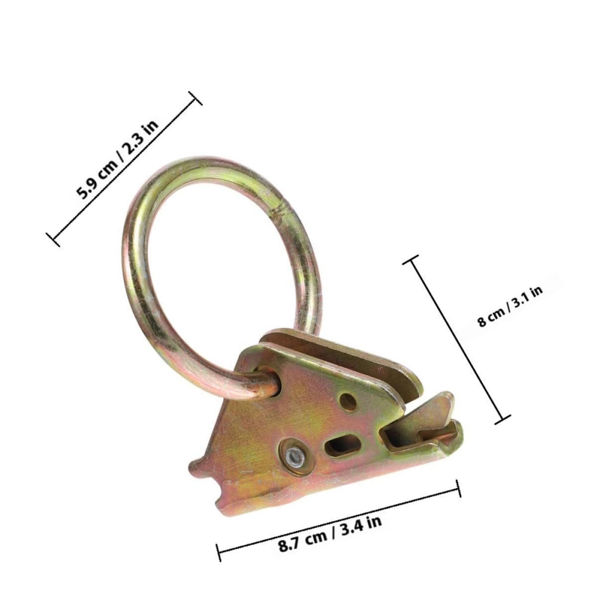 ULTECHNOVO 5 Stück Zurranker aus Stahl Oberflächenmontage O ringe für Anhänger und Pickups Ladungssicherung Camper Zubehör