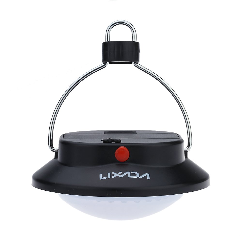 Lixada 60 LED Outdoor Indoor Camping Lamp with Lampshade Circle Tent White Light Campsite Hanging Lamp [Energy Class A]