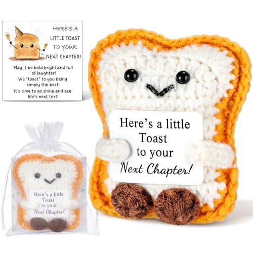 Wenqik Next Chapter Crochet Toast New Beginnings Gift for New Job
