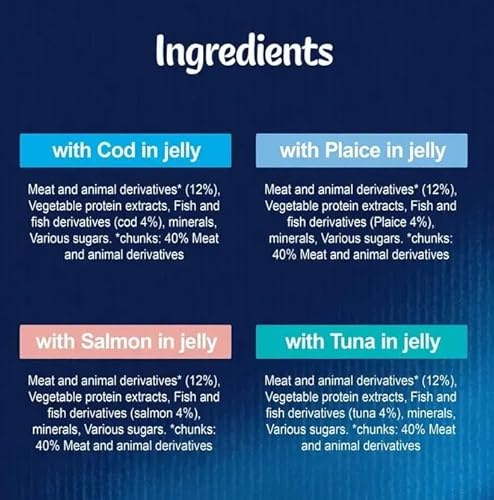 Felix As Good As It Looks Ocean Feast in Jelly - 8 x 100g Wet Cat Food Pouches (2 each - Cod, Plaice, Salmon & Tuna) – Premium Fish Meals for Adult Cats with Welari Thank You Card | (8 Pack) - Image 5