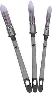 Lurrose 3pcs Corner Cleaning Brushes with Angled and Round Tips for Accurate Edge Paint Use Furniture Walls and Detailed DIY Painting