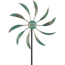 Stargarden Wind Spinners Outdoor Metal, Garden Pinwheels Waterproof Wind Sculptures, Small Windmills for Yard and Garden Decor